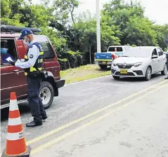  ?? CORTESÍA ?? Aspecto de los controles viales que se realizarán.