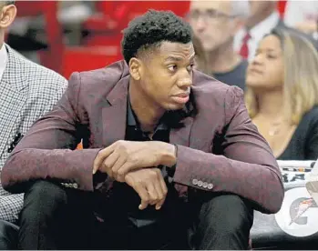  ?? JOHN MCCALL/SUN SENTINEL ?? Heat center Hassan Whiteside is out for this upcoming three-game road trip to the Spurs, Nets, and Grizzlies.