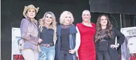  ??  ?? María Conchita Alonso, Dulce (aún en el show), Rocío Banquells (aún en el show), Valeria Lynch y Manoella Torres (aún en el show) han sido parte de GranDiosas.