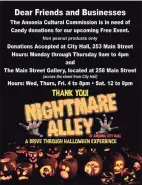  ?? Contribute­d photo ?? Ansonia will be holding a Nightmare Alley drive- thru Halloween event.