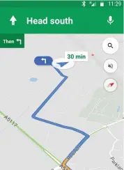  ??  ?? ABOVE Ditch your satnav – thanks to Android Auto, you can use your smartphone for directions now