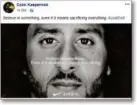  ??  ?? Sportriese Nike wirbt aktuell mit dem Gesicht von Colin Kaepernick