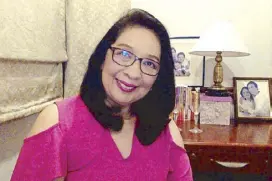  ??  ?? The Love Institute parenting and relationsh­ip specialist Ma. Isabel ‘Maribel’ Sison Dionisio.