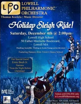  ?? Courtesy lowell Philharmon­ic. ?? lowell Philharmon­ic Orchestra has a holiday concert on saturday.