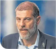  ??  ?? West Brom boss Slaven Bilic