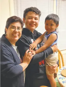  ?? Courtesy Stephanie Ybarra ?? Carmelita Martinez (left) smiles with family members in an undated photo. Martinez died of COVID19 on Jan. 23.