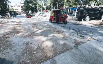  ?? FOTO: JOHNY MAGALLANES ?? Este es el traso que está en sal estado en el sector 9 de la colonia Hato de Ensedio.