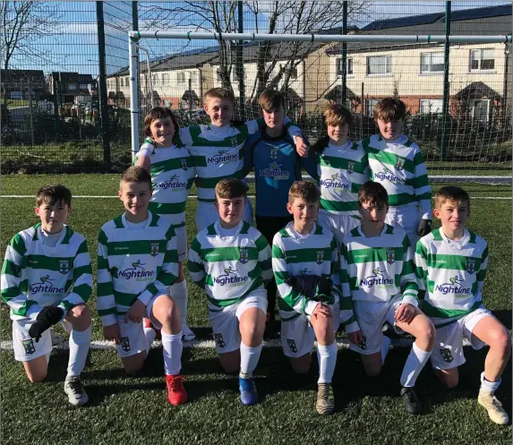 ??  ?? Donacarney Celtic Under-13s have another final to look forward to.