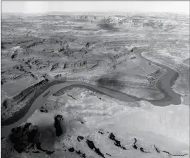  ?? ASSOCIATED PRESS ?? THIS 2016 FILE PHOTO shows the northernmo­st boundary of the proposed Bears Ears region along the Colorado River in San Juan County in southeaste­rn Utah. The first forecast of the year for Colorado River water supplies is a bleak one. The river that...