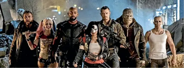  ??  ?? Guardians Everything Suicide Squad does is constantly trying to buy your adulation and takes it further and further away from the film it could have been.