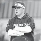  ?? MARK J. REBILAS/USA TODAY SPORTS ?? Josh McDaniels has been with the Patriots as offensive coordinato­r since 2012.