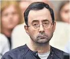  ?? MATTHEW DAE SMITH/USA TODAY NETWORK ?? Nassar was sentenced to 40 to 175 years in prison. “I just signed your death warrant,” the judge told him.