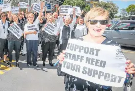  ?? Photo / NZME ?? Teacher aides and other school support staff have been battling for a long time to improve their pay and conditions.