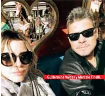 ??  ?? Guillermin­a Valdes y Marcelo Tinelli.