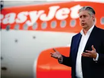 ?? REUTERS ?? ‘If you can afford it’: EasyJet chief Johan Lundgren