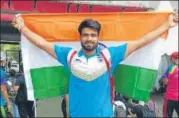  ?? FILE PHOTO ?? Sandeep Chaudhary won gold medal in men’s javelin throw F4244/6164 category in the Asian Para Games in Jakarta.