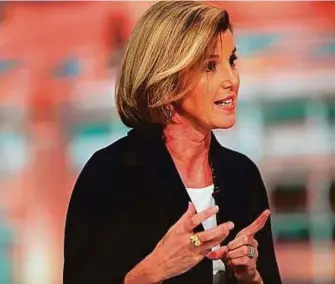  ?? Bloomberg ?? Sallie Krawcheck, chief executive officer and co-founder of Ellevest Financial, is the author of a new book on women at work.