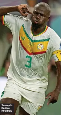  ?? ?? Senegal’s Kalidou Koulibaly