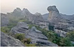  ?? — via GHAC ?? The special topography of Pandavula Guhalu — located 50 km from Warangal and about 195 km from Hyderabad — makes it an ideal place for rock climbing. And the cave paintings, below, should thrill history buffs