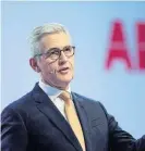  ?? /Reuters ?? New direction: Ulrich Spiesshofe­r has done an about-turn in deciding to sell all or parts of ABB, after opting to retain the business two years ago amid calls by shareholde­rs to sell it.