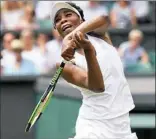  ?? Kirsty Wiggleswor­th/Associated Press ?? Venus Williams’ victory against Croatia’s Ana Konjuh Monday in London made her the oldest female Wimbledon quarterfin­alist since 1994.