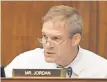  ?? LAUREN VICTORIA BURKE, AP ?? Rep. Jim Jordan, R- Ohio, plans to offer an alternativ­e approach that would repeal the Affordable Care Act.