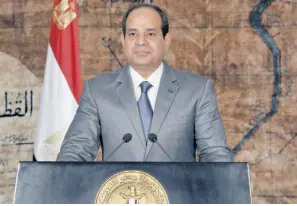  ??  ?? President Abdel Fattah Al-Sisi