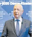  ?? FOTO: DPA ?? Klaus Schwab: „Ich sehe mich fast als Künstler.“