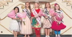  ??  ?? Top 5 Little Miss English Rose 2018