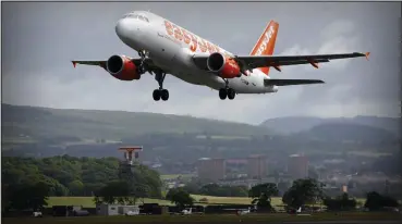  ??  ?? Flight paths could be changed in a move to reduce delays for planes in and out of Glasgow Airport