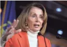  ?? J. SCOTT APPLEWHITE, AP ?? Nancy Pelosi, D-Calif., served as the first woman speaker of the House of Representa­tives from 2007 to 2011.