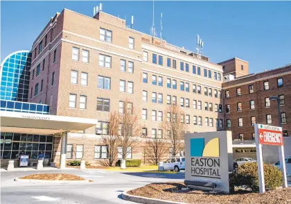  ?? APRIL GAMIZ/THE MORNING CALL ?? Easton hospital, now known as St. Luke’s Easton Campus.