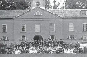  ??  ?? Buckenham Tofts before the Second World War; staff at the rear of the house during the same period; the games room; the surviving stable block.