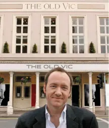  ??  ?? Kevin Spacey: At the iconic London venue in 2004