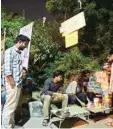  ?? PIC/MPOST ?? The ‘Guerilla Dhaba’ was set up as a mark of protest against the administra­tion’s decision to shut down canteens on campus