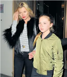  ??  ?? Top, Kate Moss and Lila Grace in 2015