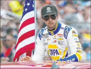  ?? John Raoux The Associated Press ?? Chase Elliott missed the last six NASCAR Cup Series races after breaking his leg during a freak snowboardi­ng accident in Colorado.