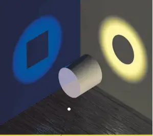  ??  ?? Louis de Broglie propueso en 1924 el principio de dualidad, que fue clave en la física cuántica. Una forma de aproximars­e a su comprensió­n es pensar en un cilindro que solo se puede definir a través de sus sombras: según de qué lado se mire, se verá un círculo o un rectángulo.