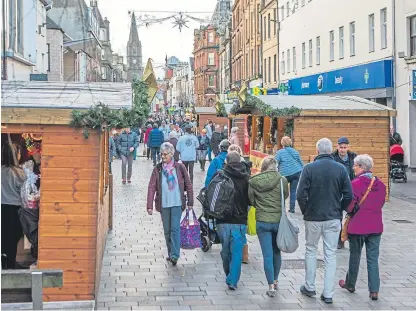  ?? Picture: Steve MacDougall. ?? Perth is set to welcome 80,000-plus visitors for the Christmas festivitie­s.