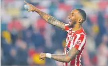  ?? Picture: REUTERS ?? Brentford’s Ivan Toney celebrates after their Premier League match against Fulham at the Brentford Community Stadium, London.