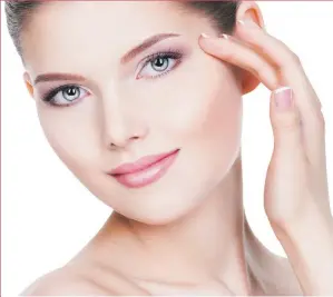  ?? Picture: DERMAWAND ?? Home treatment: Radio-frequency can help boost radiance