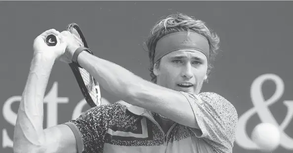  ?? JOHN MINCHILLO/ASSOCIATED PRESS ?? Germany’s Alexander Zverev is poised to become the next star on the ATP World Tour, but he still has the Big Four to contend with at the U.S. Open.