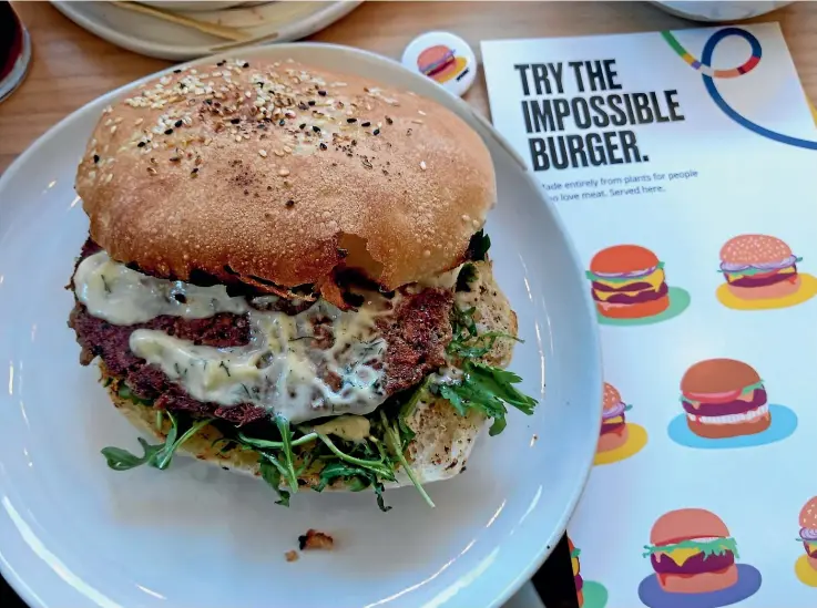  ?? SHARON STEPHENSON ?? The Impossible Burger has highlighte­d how close we are to disrupting the meat industry.