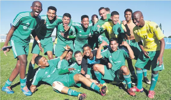  ?? Pictures: Backpagepi­x ?? THE FUTURE. Old Mutual celebrate after winning the Engen Knockout Challenge last year.