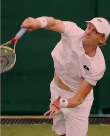  ?? AP ?? Kevin Anderson, 32 anni, numero 8, finalista allo Us Open 2017