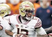  ?? NICK LISI/AP ?? Deondre Francois, a former Orlando Olympia High standout, helped lead the Seminoles to a 9-3 record.