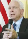  ?? (Reuters) ?? JOHN MCCAIN