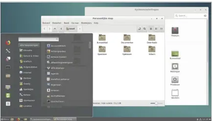  ??  ?? De Cinnamonde­sktop van het Linux Mint-project is onder Ubuntu makkelijk te installere­n.