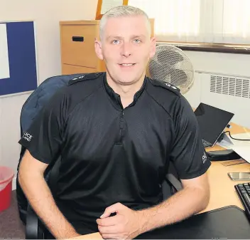  ??  ?? Ongoing initiative­s Chief Superinten­dent Alan Waddell, local police commander for Lanarkshir­e