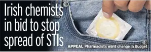  ??  ?? APPEAL Pharmacist­s want change in Budget